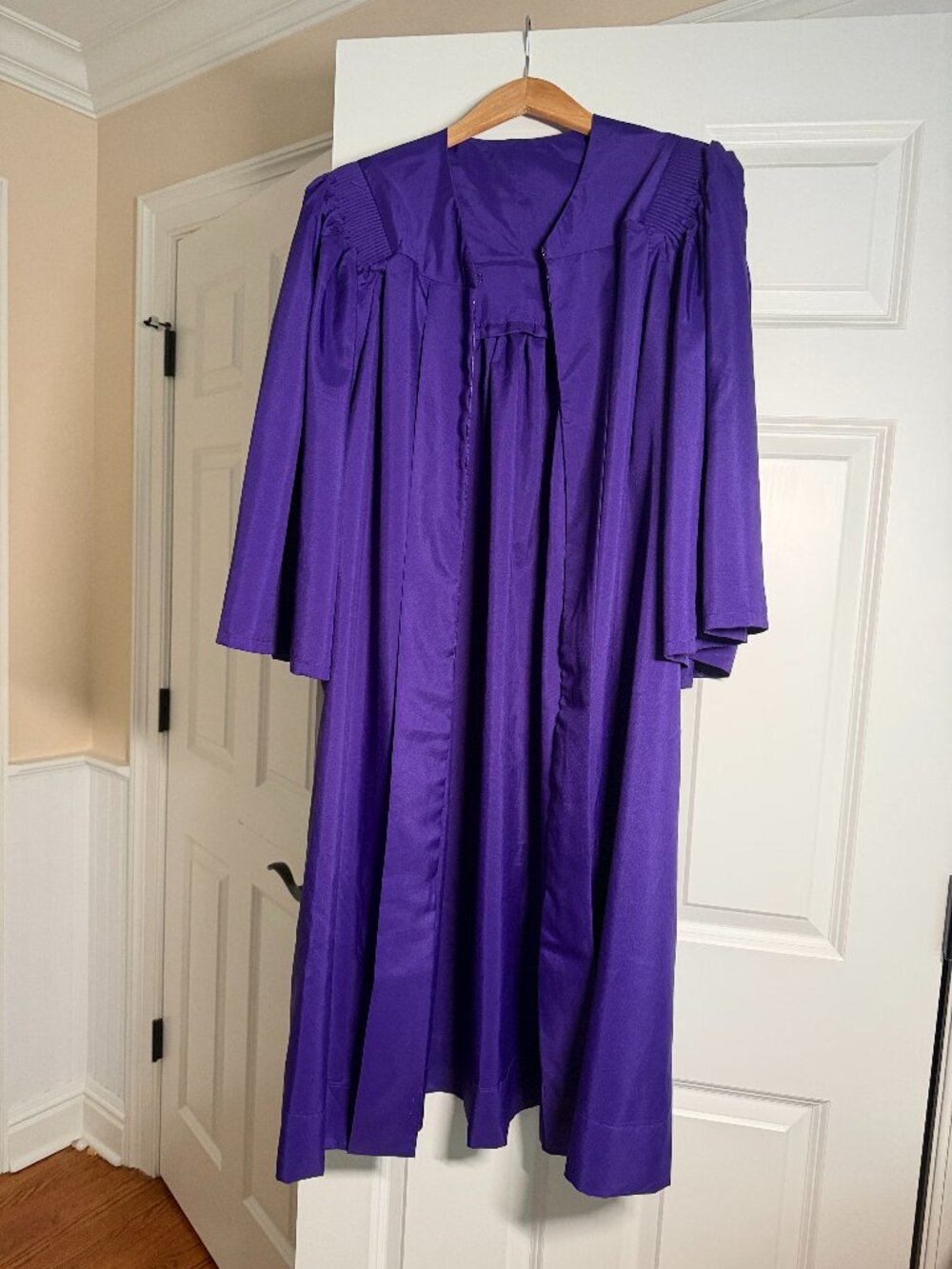 Purple graduation gown - Herff Jones - from NYU